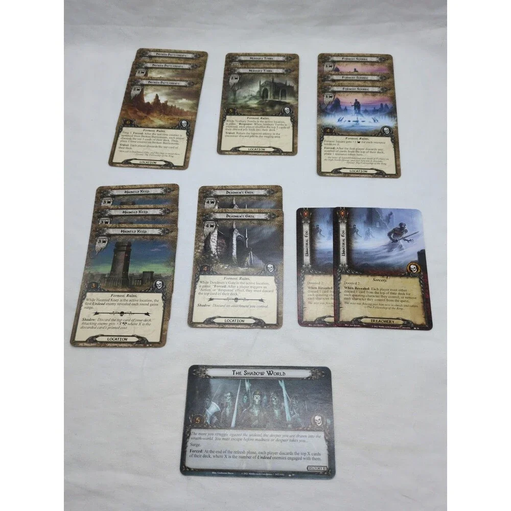 *Incomplete* Lord Of The Rings Lost Realm Expansion Cards
